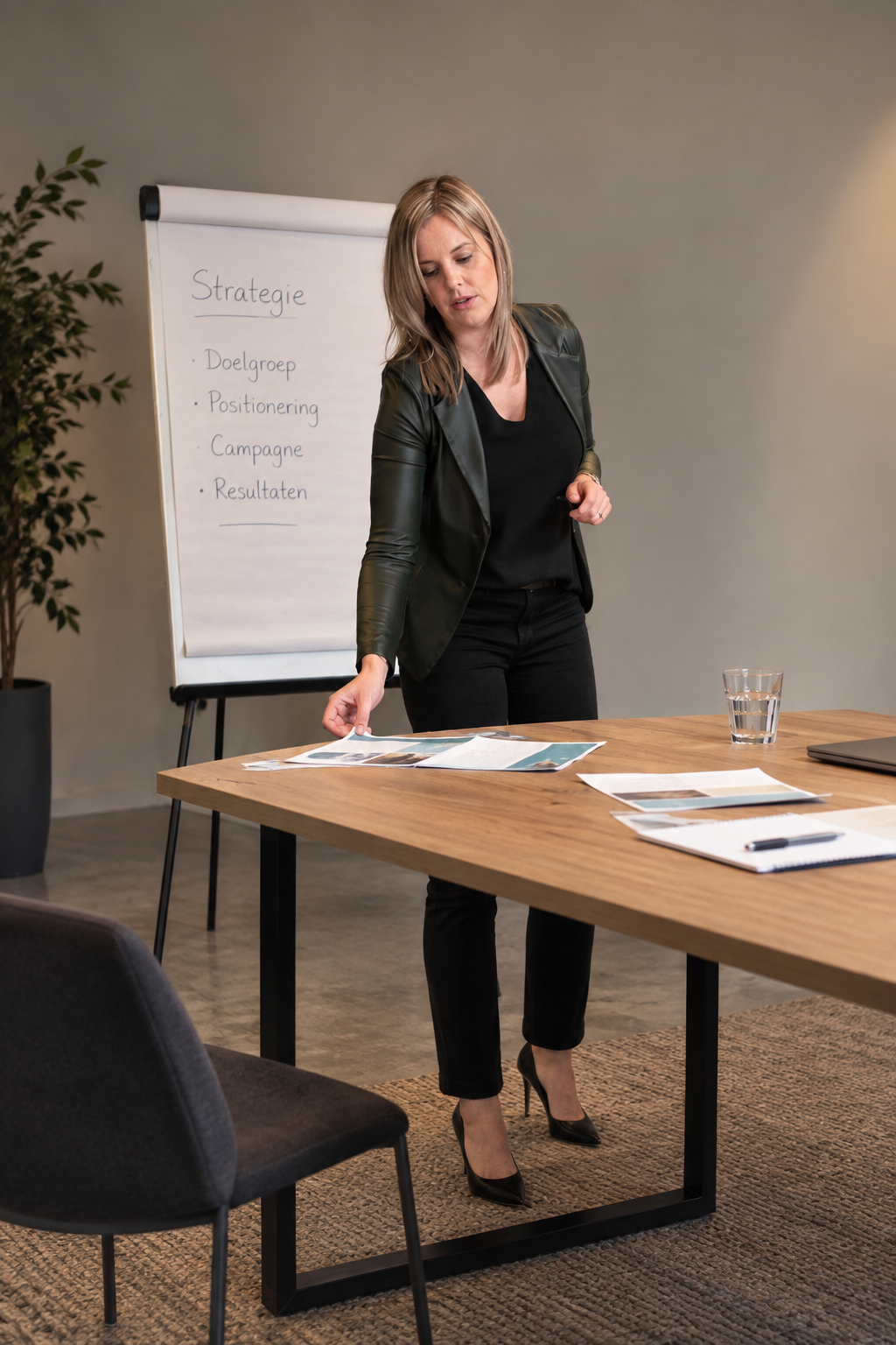 Karin Koolmees presenting